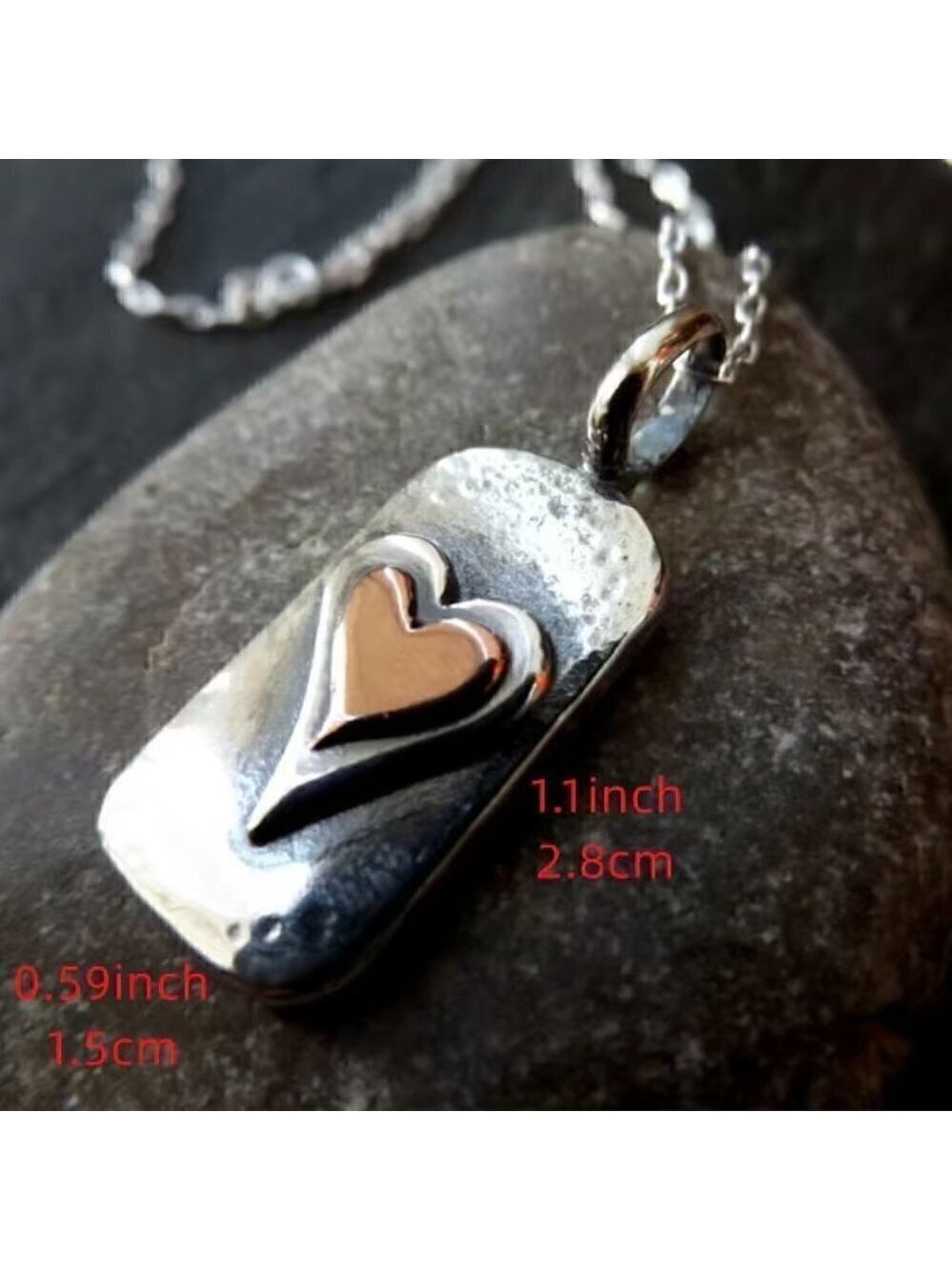 Pendant Necklace with Heart #836 - Picture 6 of 14